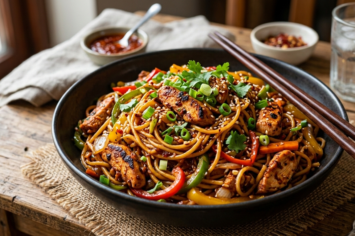 Chicken Schezwan Noodles