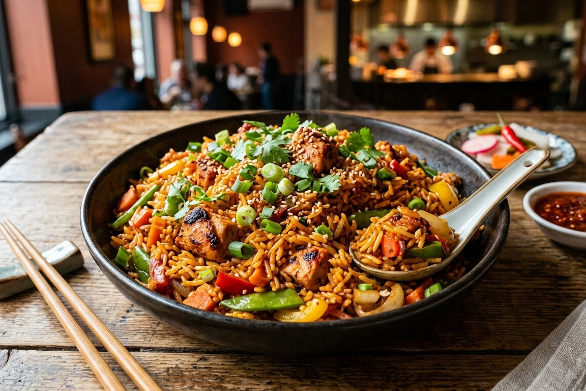 Chicken Schezwan Rice